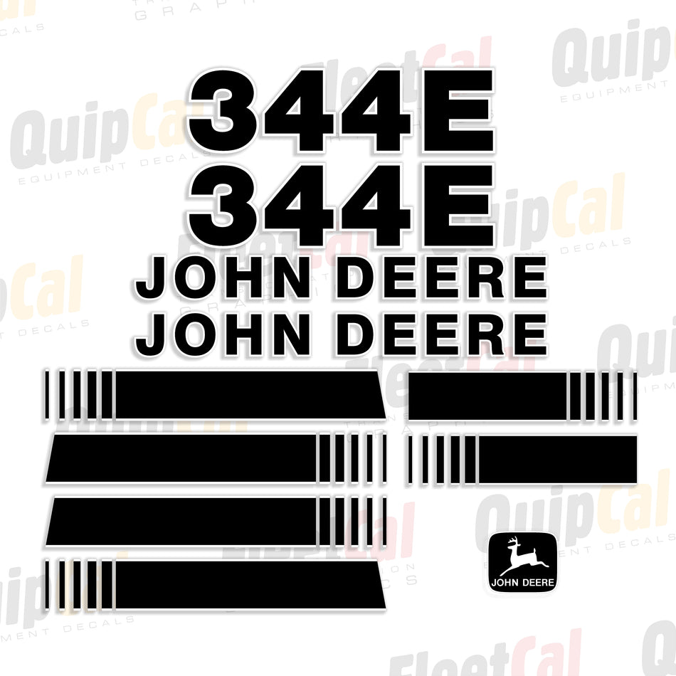 John Deere 344E Wheel Loader Early Model Decal Set