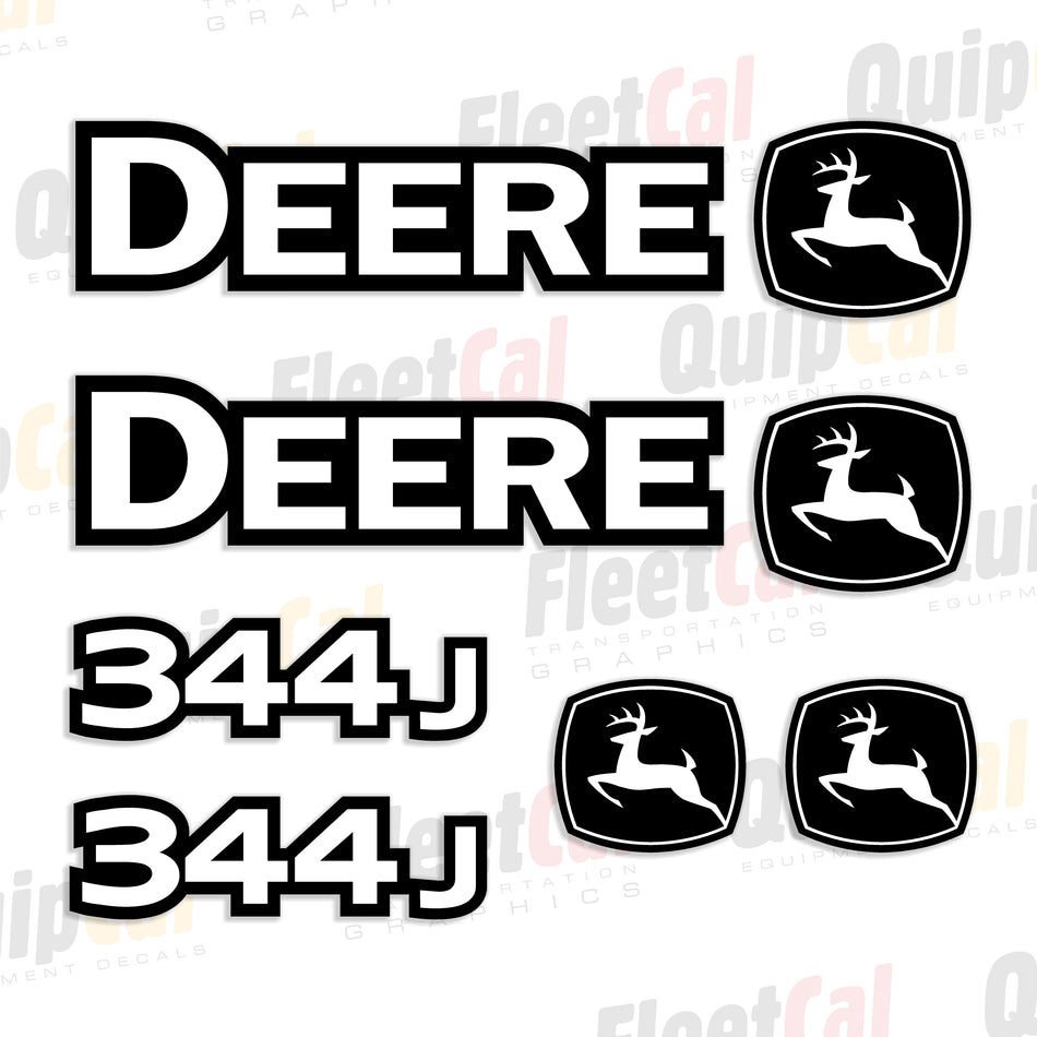 John Deere 344J Wheel Loader Decal Set
