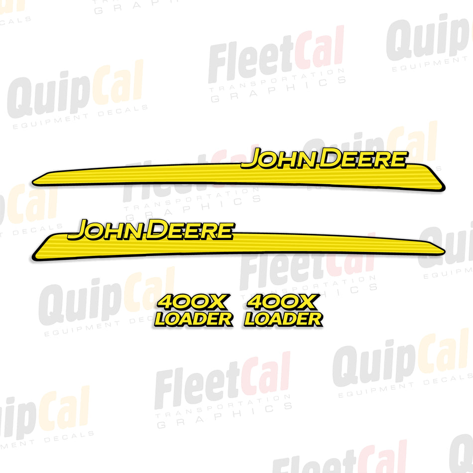 John Deere 400X Compact Tractor Front Loader Decal Set