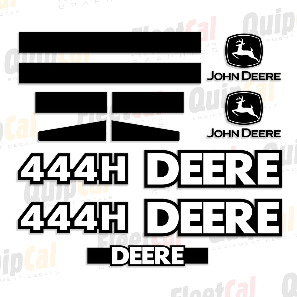 John Deere 444H Wheel Loader Early Model Decal Set