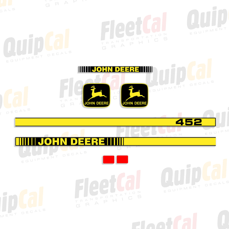 John Deere 452 Seed Drill Decal Set