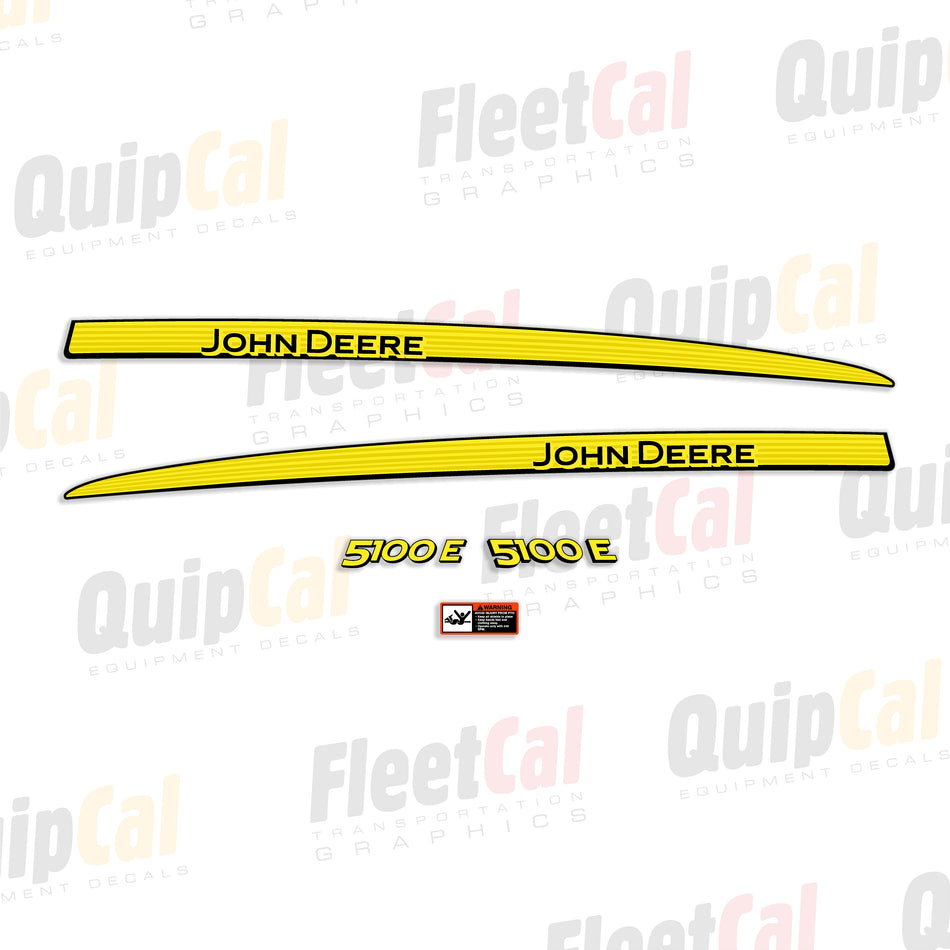John Deere 5100E Tractor Decal Set