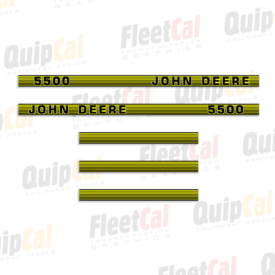 John Deere 5500 Compact Utility Tractor Decal Set - Cab Model