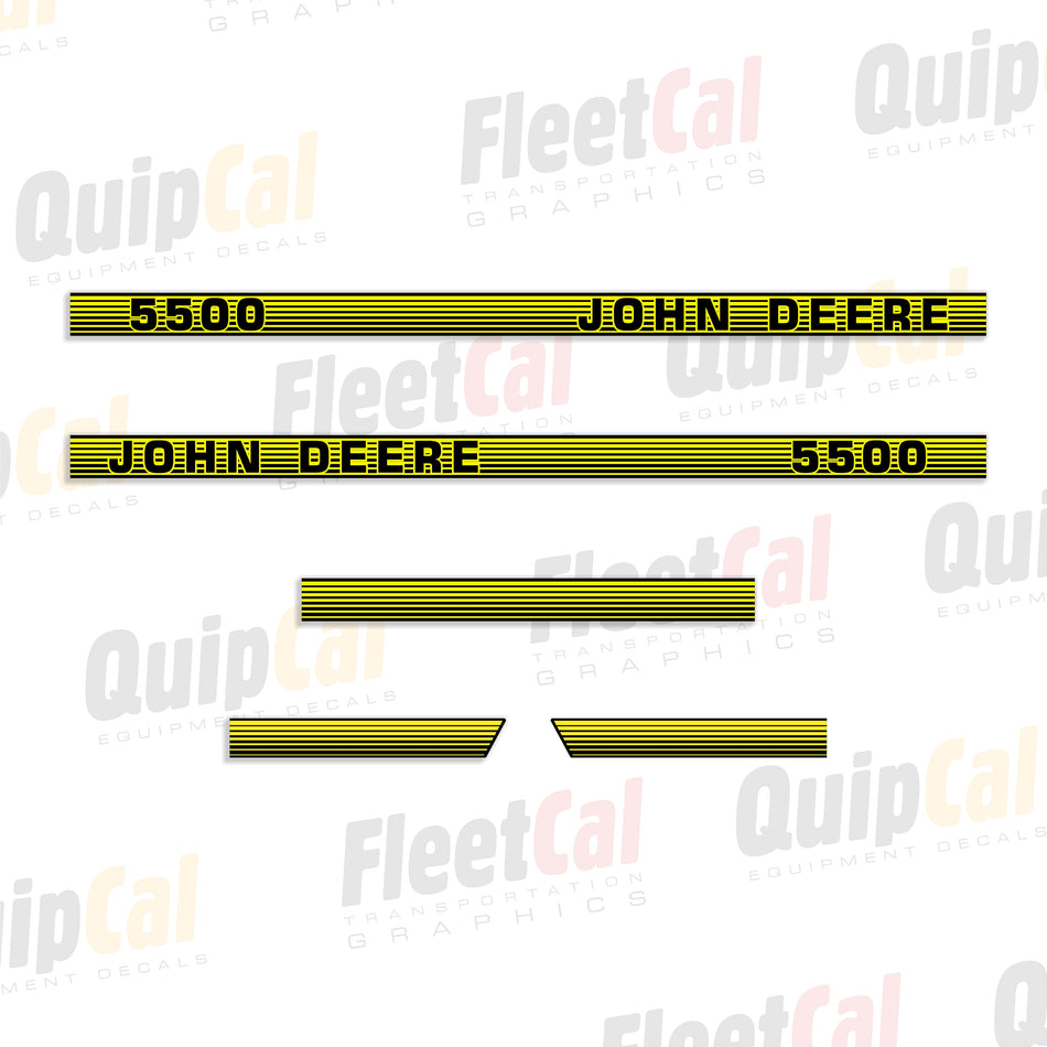 John Deere 5500 Compact Utility Tractor Decal Set - Open Station