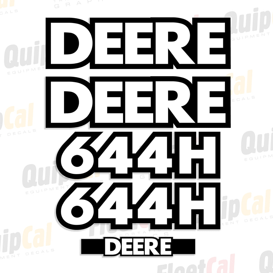 John Deere 644H Wheel Loader Late Model Decal Set
