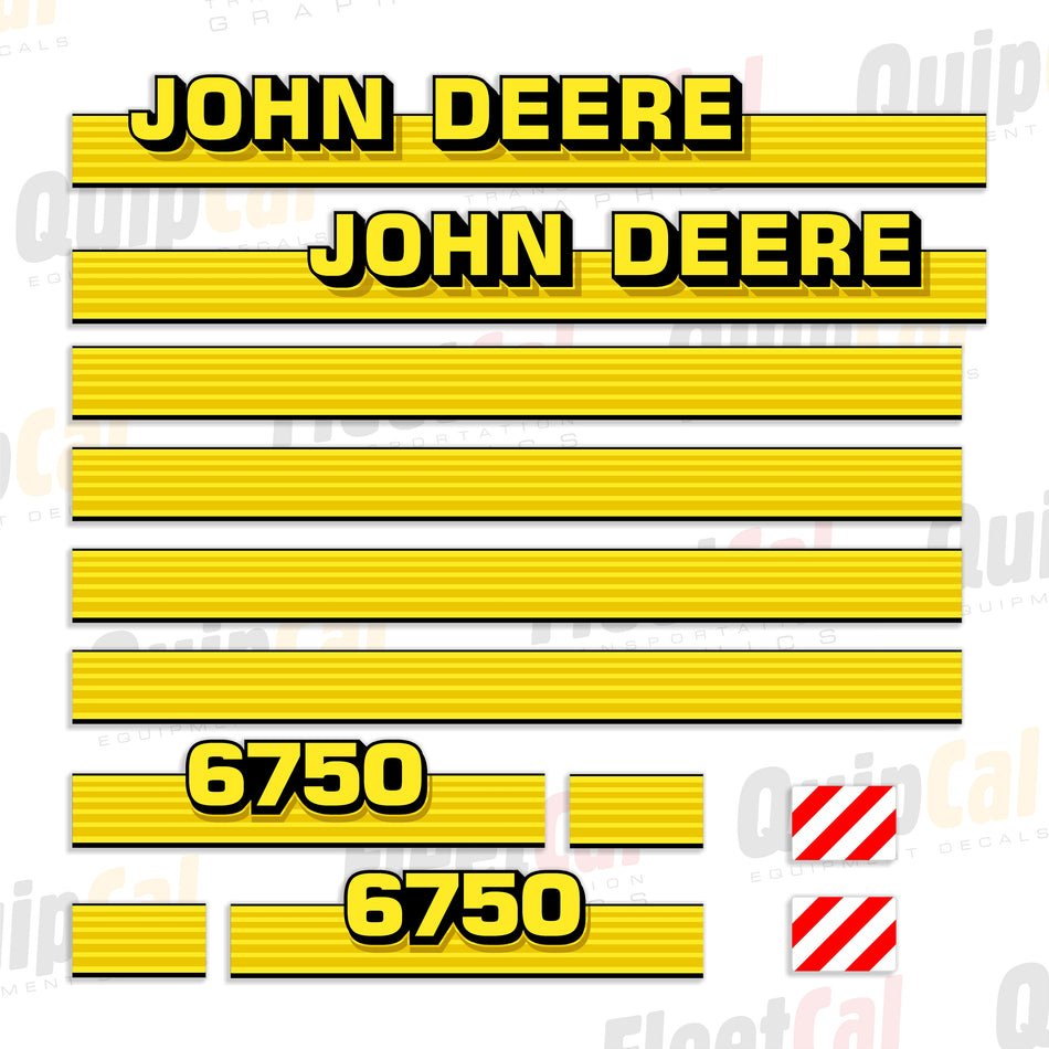 John Deere 6750 Forage Harvester Decal Set
