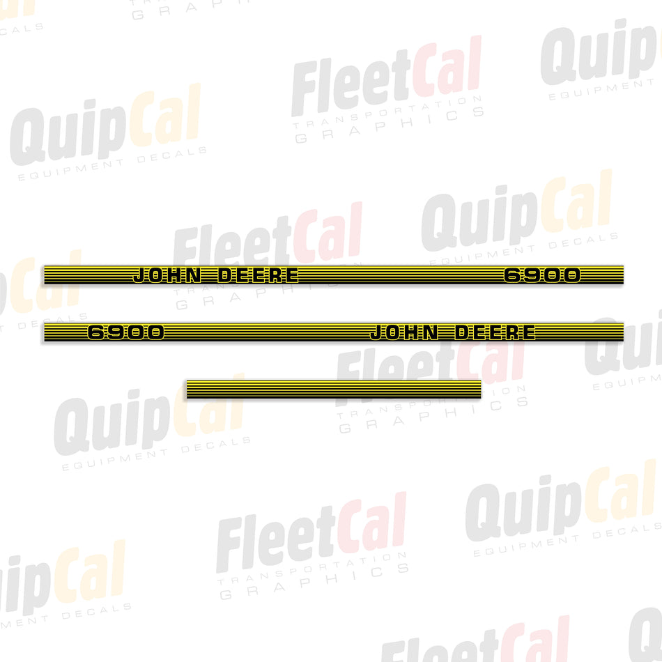John Deere 6900 Tractor Hood Decal Set