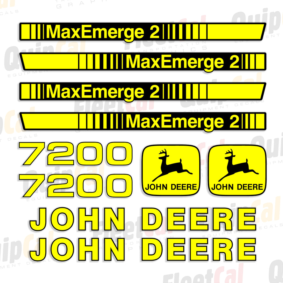 John Deere 7200 Max Emerge 2 Planter Decal Set