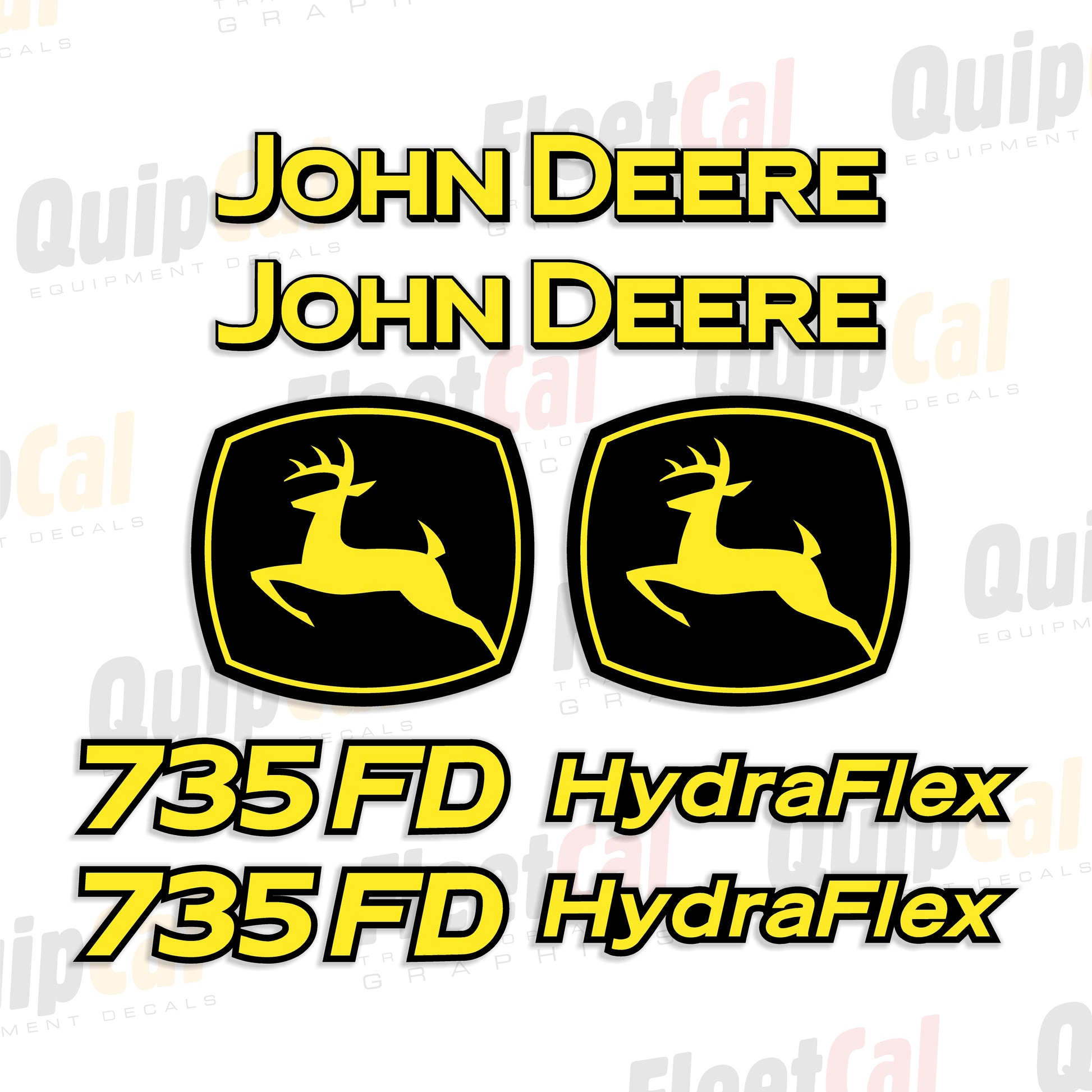 John Deere 735FD HydraFlex Header Decal Set – Truck and Equipment Decals