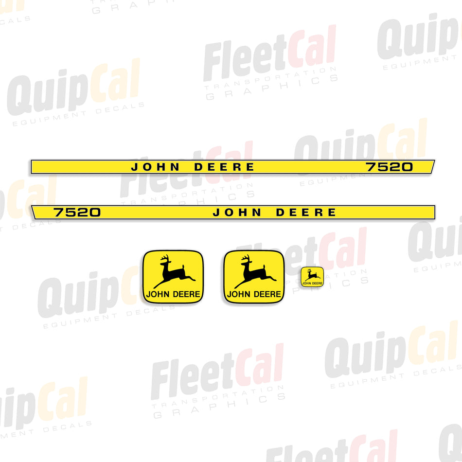 John Deere 7520 Tractor Decal Set (Version 2)