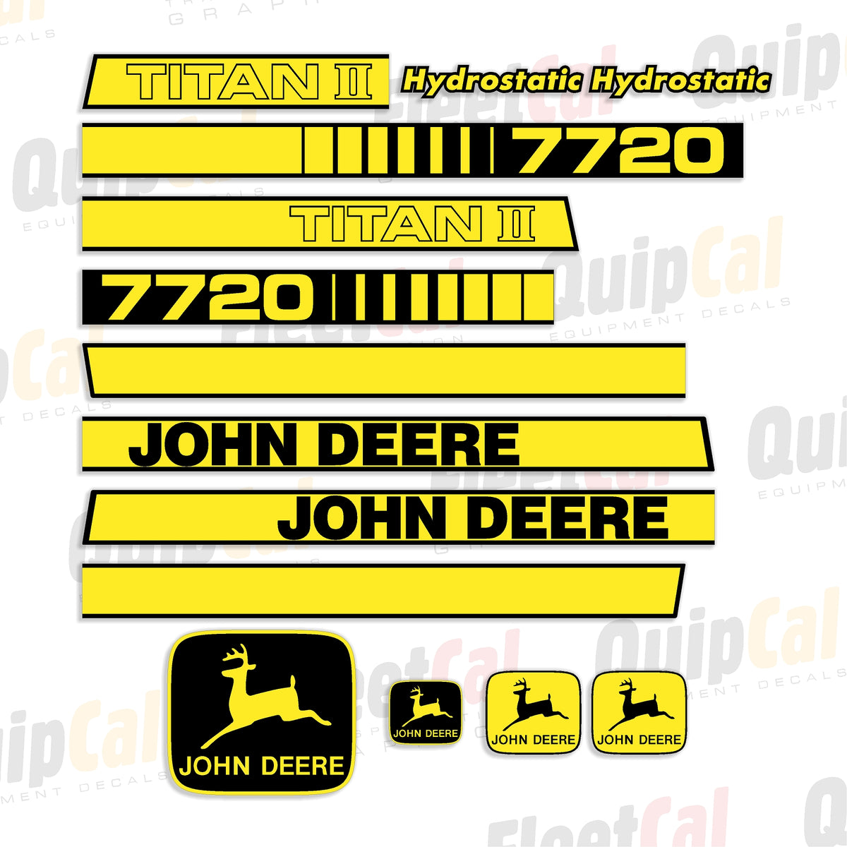 John Deere Combine Decal Set
