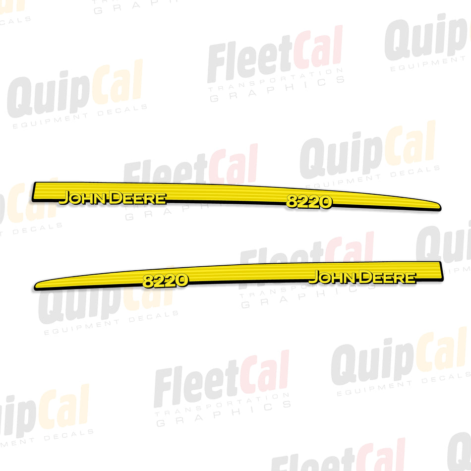 John Deere 8220 Tractor Hood Decal Set