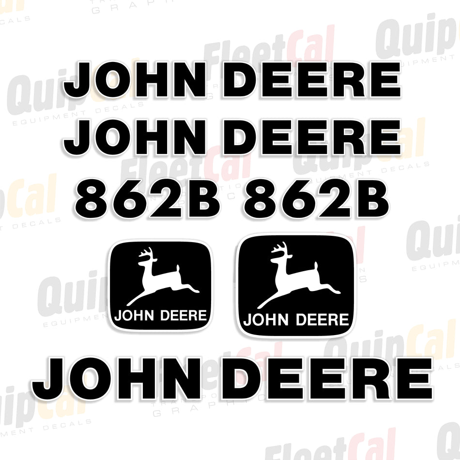 John Deere 862B Motor Grader Decal Set