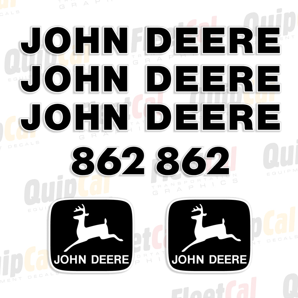 John Deere 862 Motor Grader Decal Set