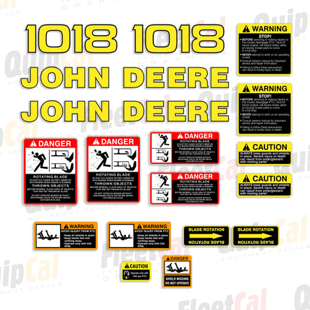 John Deere Rotary Mower Decals