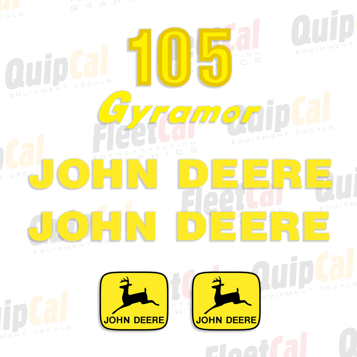John Deere Gyramor Rotary Mower Decals