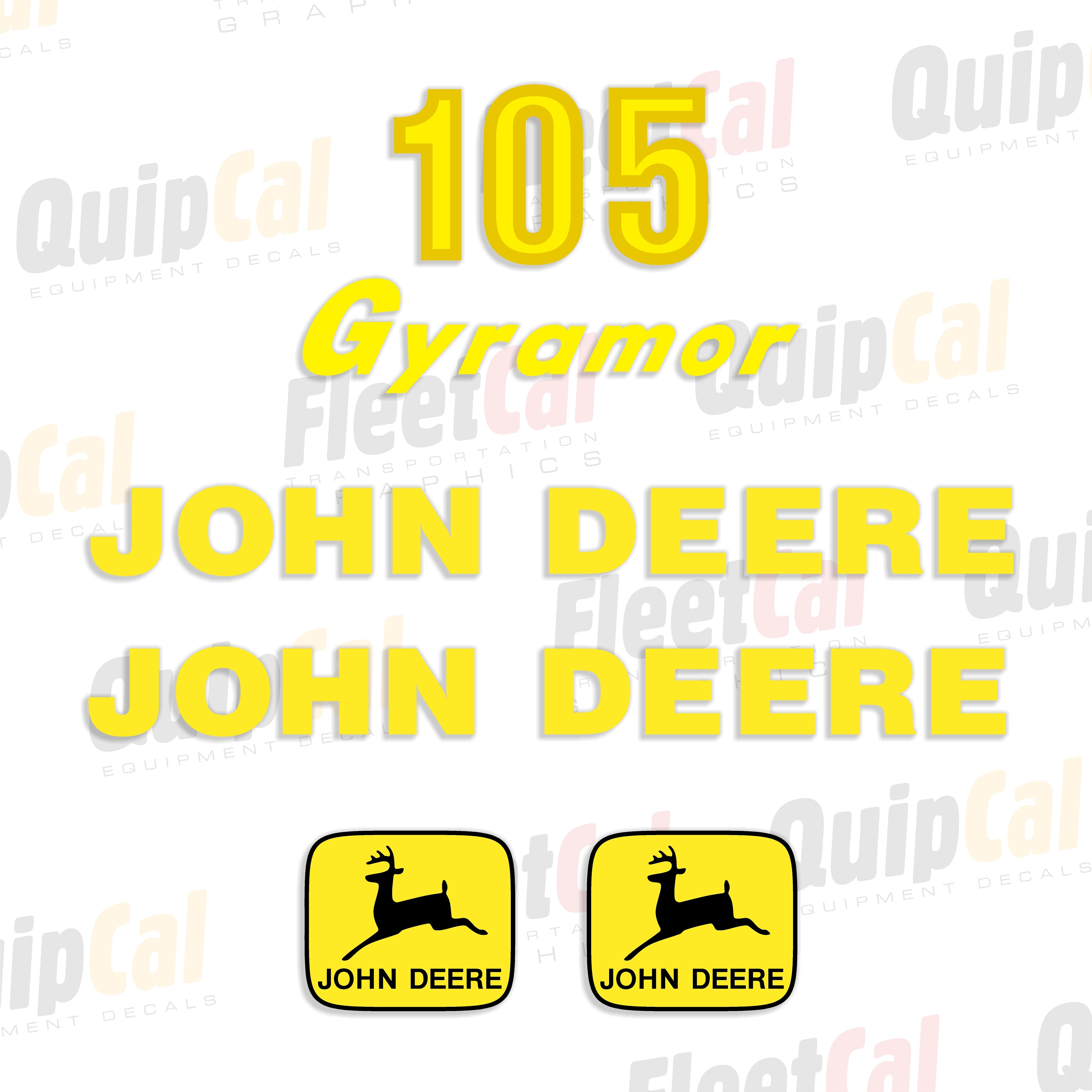 John Deere Gyramor Rotary Mower Decals