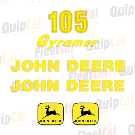 John Deere Gyramor Rotary Mower Decals