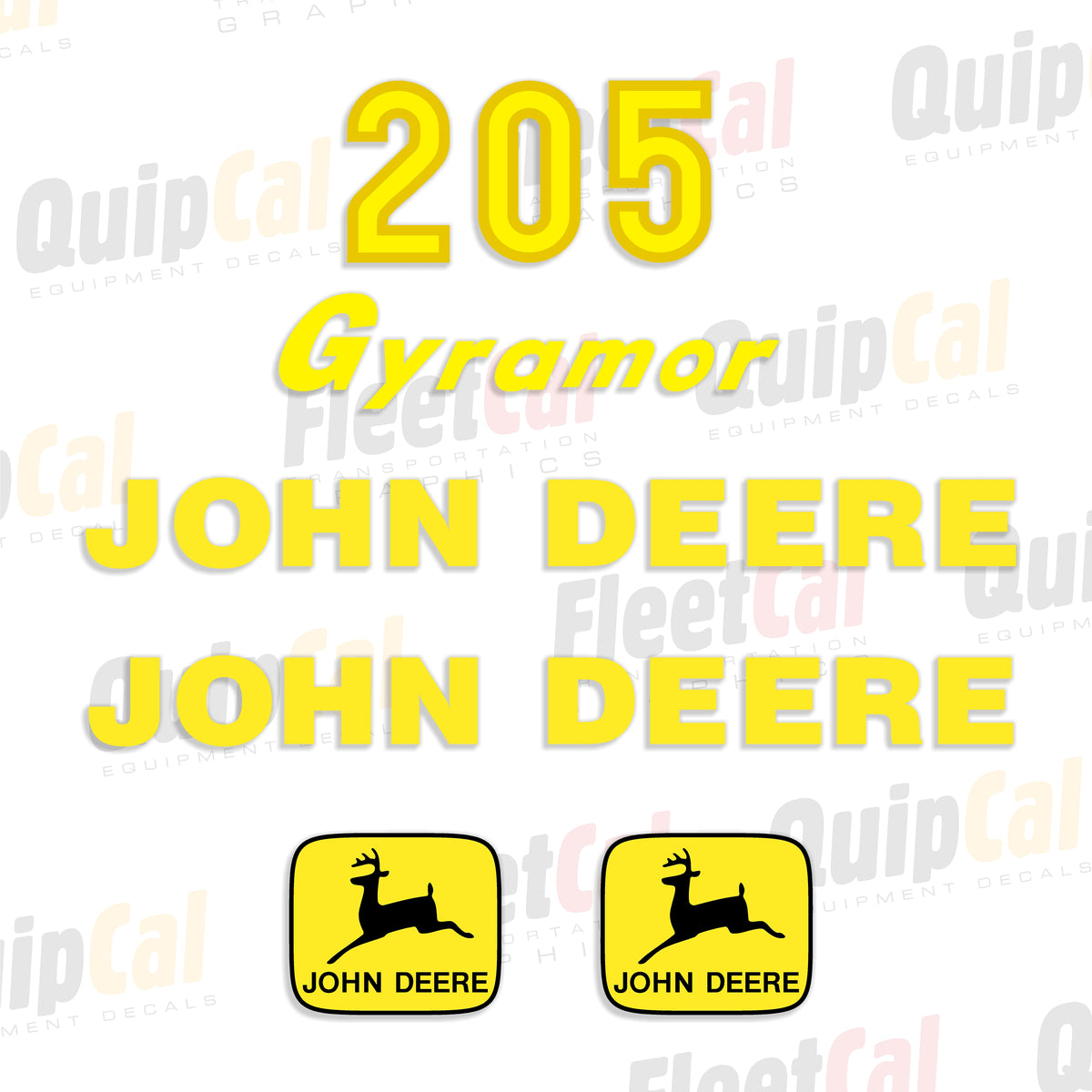 John Deere Gyramor Rotary Mower Decals