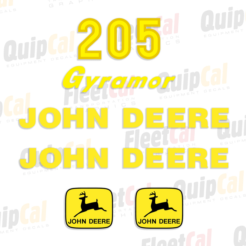 John Deere Gyramor Rotary Mower Decals
