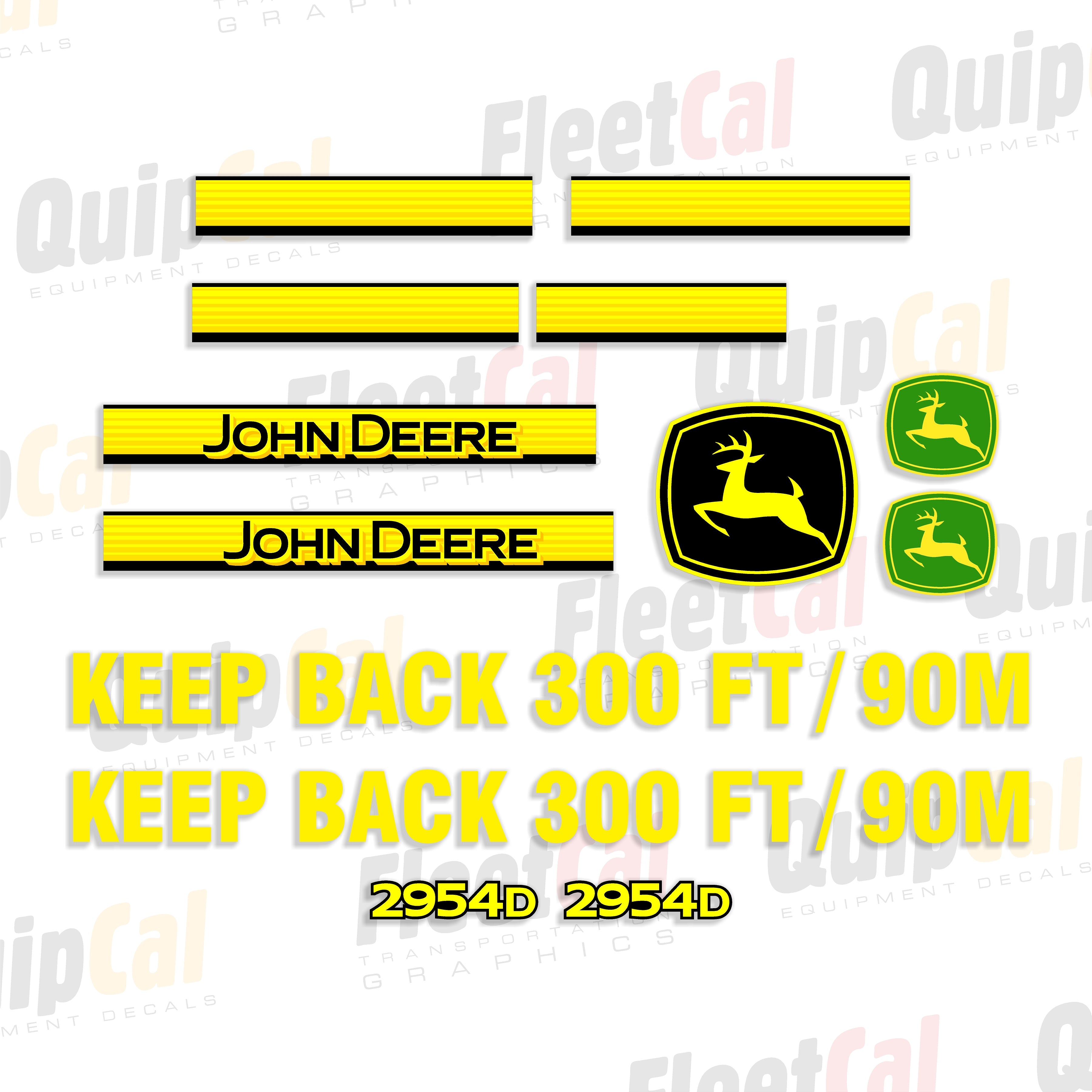 John Deere Forestry Equipment Decals