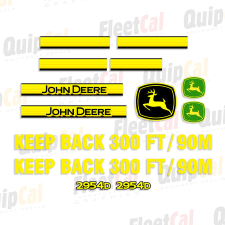 John Deere Forestry Equipment Decals