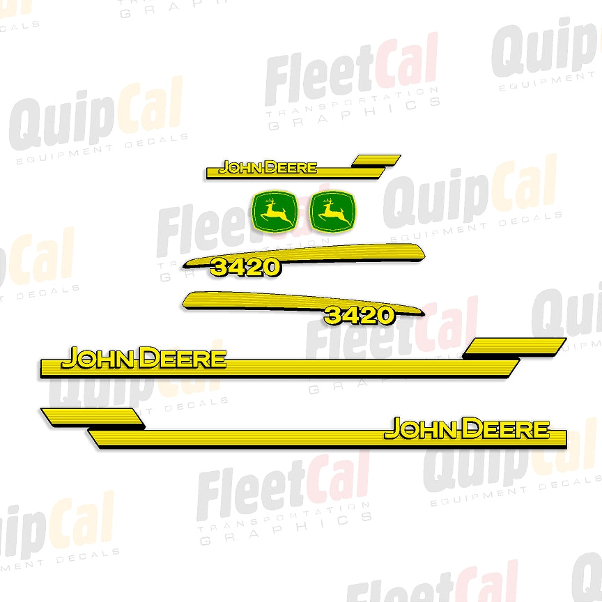 John Deere 3420 Telehandler Marking Decal Set – Truck and Equipment Decals