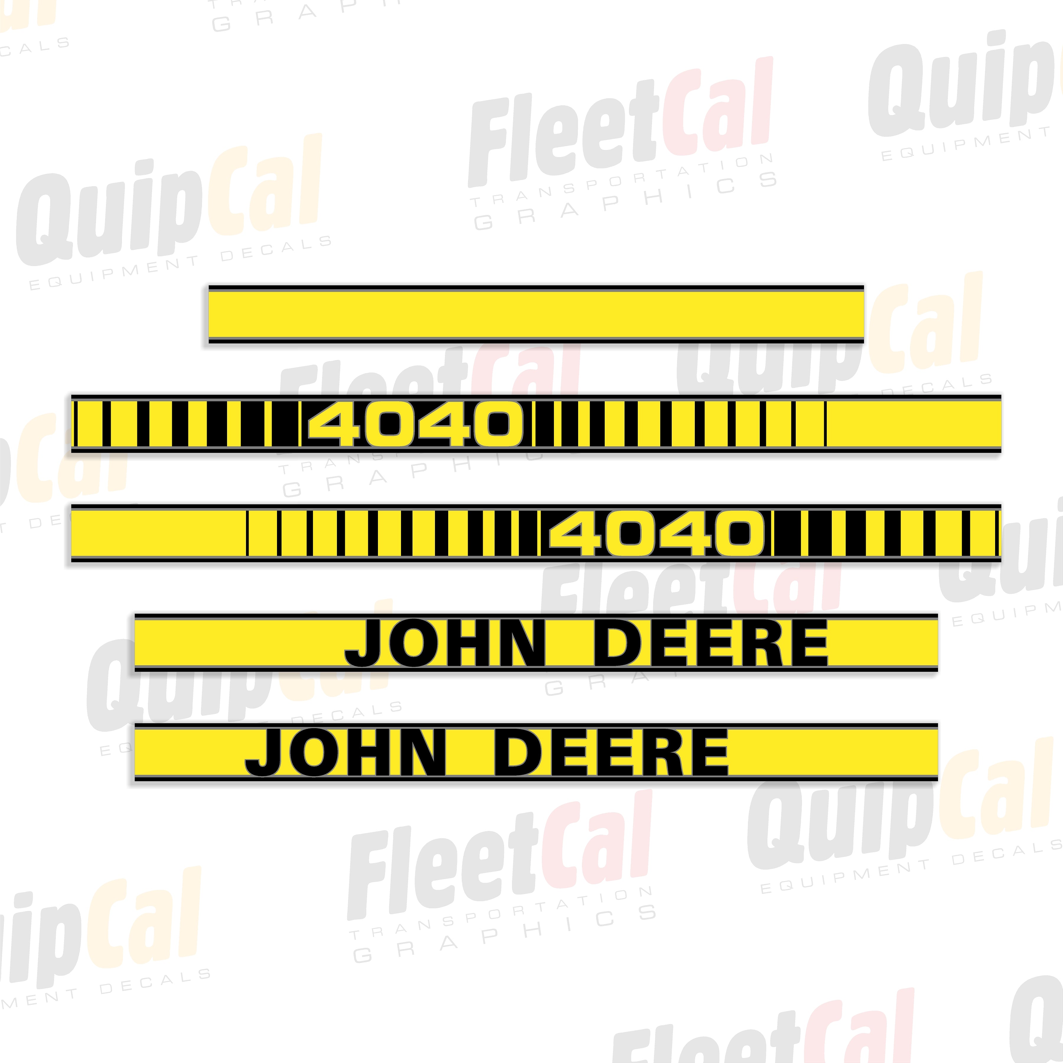 John Deere OEM Hood Decal Set - Genuine M145994 & M145995 Decals For Tractor Restoration