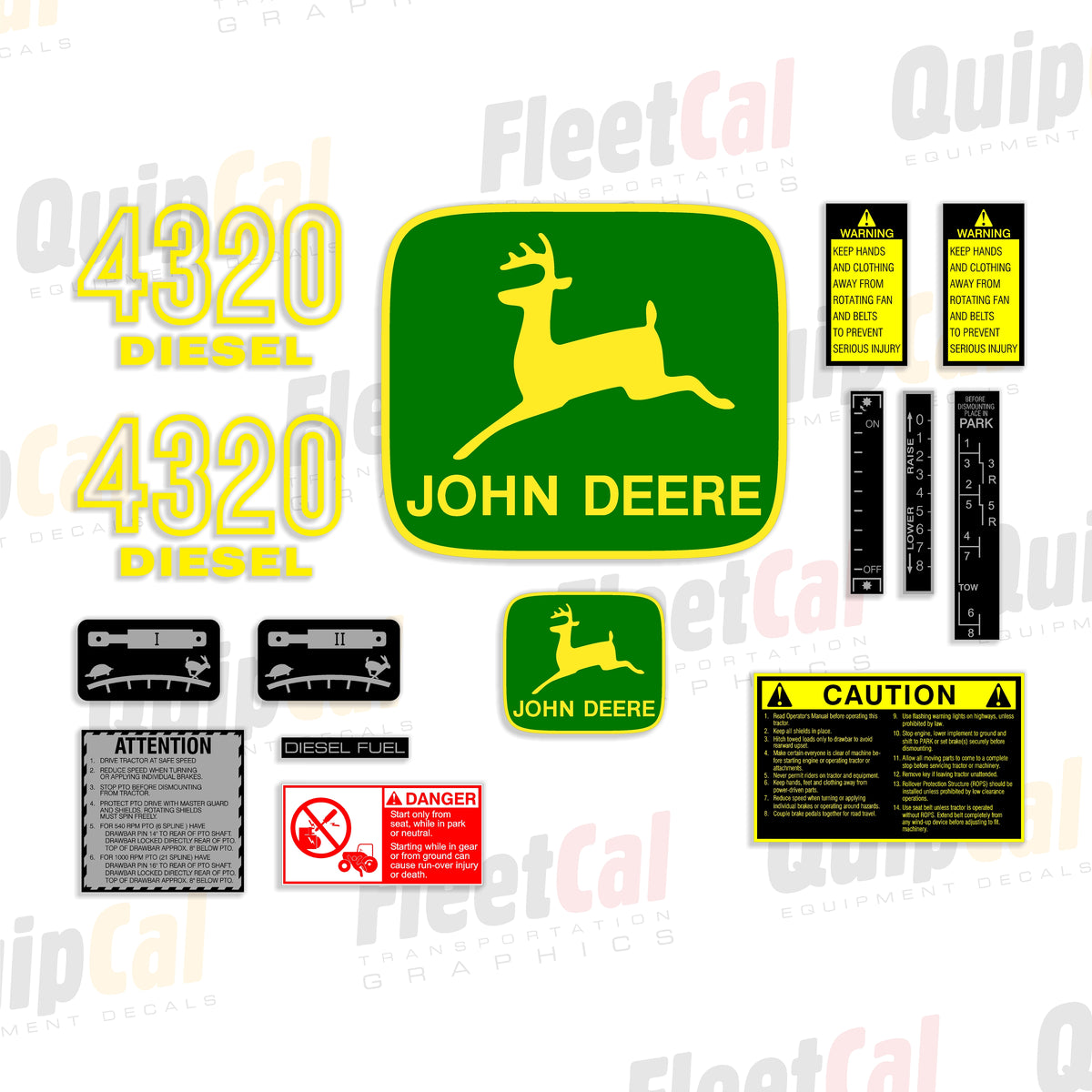 John Deere Tractor Decals