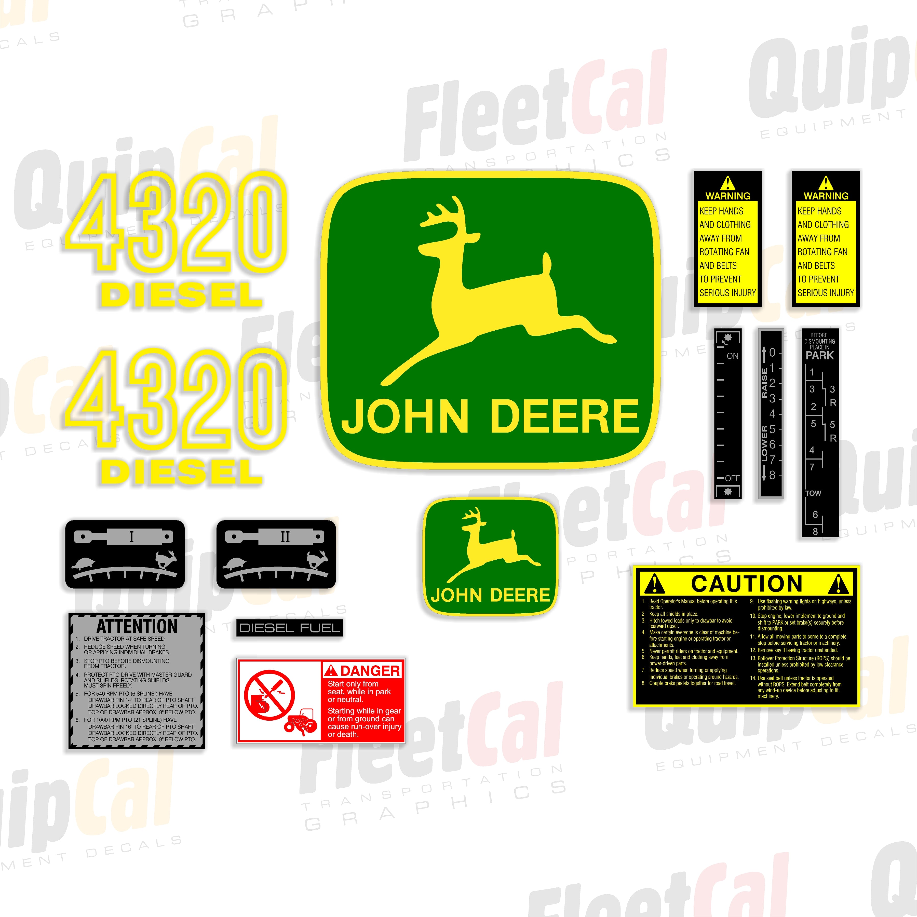 John Deere Tractor Decals