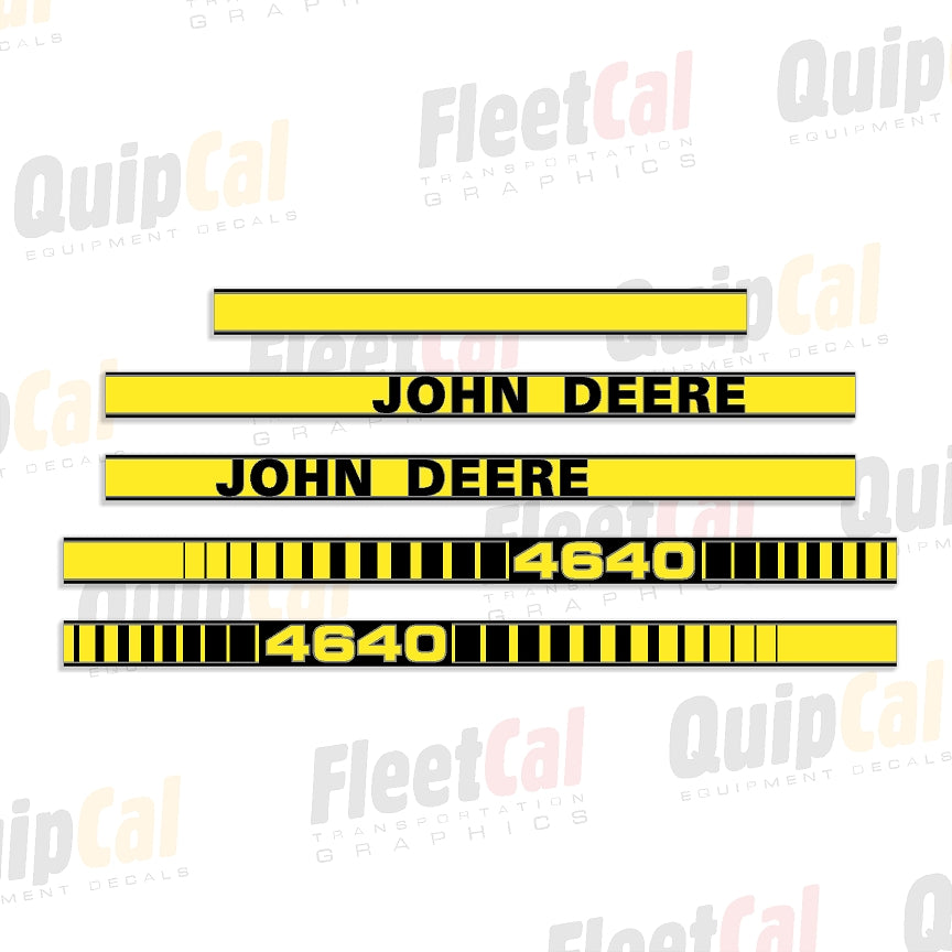 John Deere 4640 Tractor Marking Decal Set – Truck and Equipment Decals