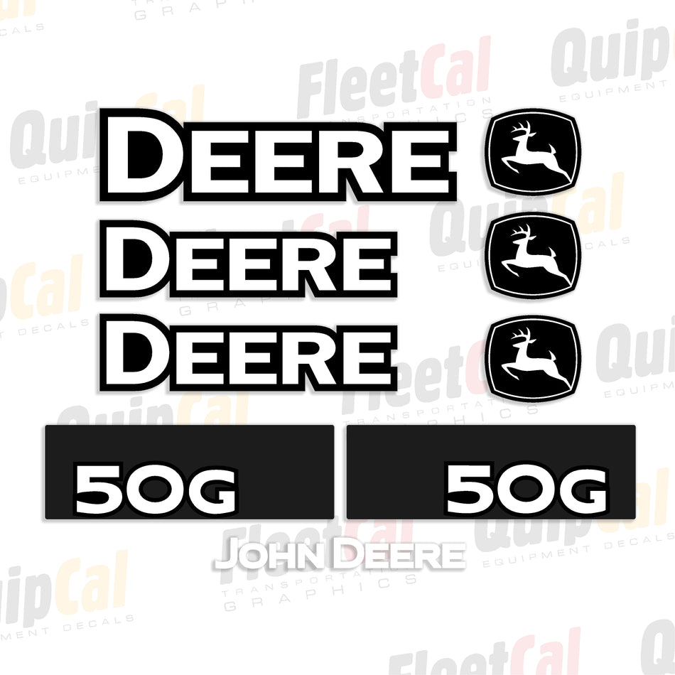 John Deere Excavator Decal Set