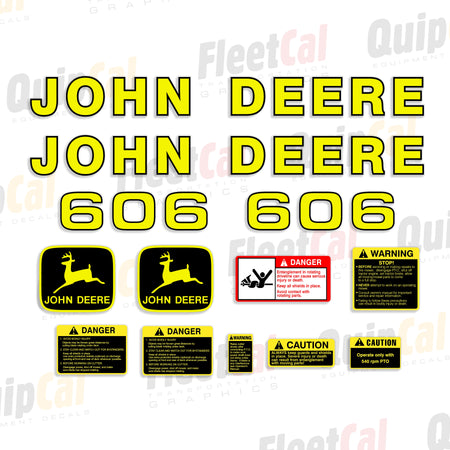 John Deere Rotary Mower - Brush Cutter Decals