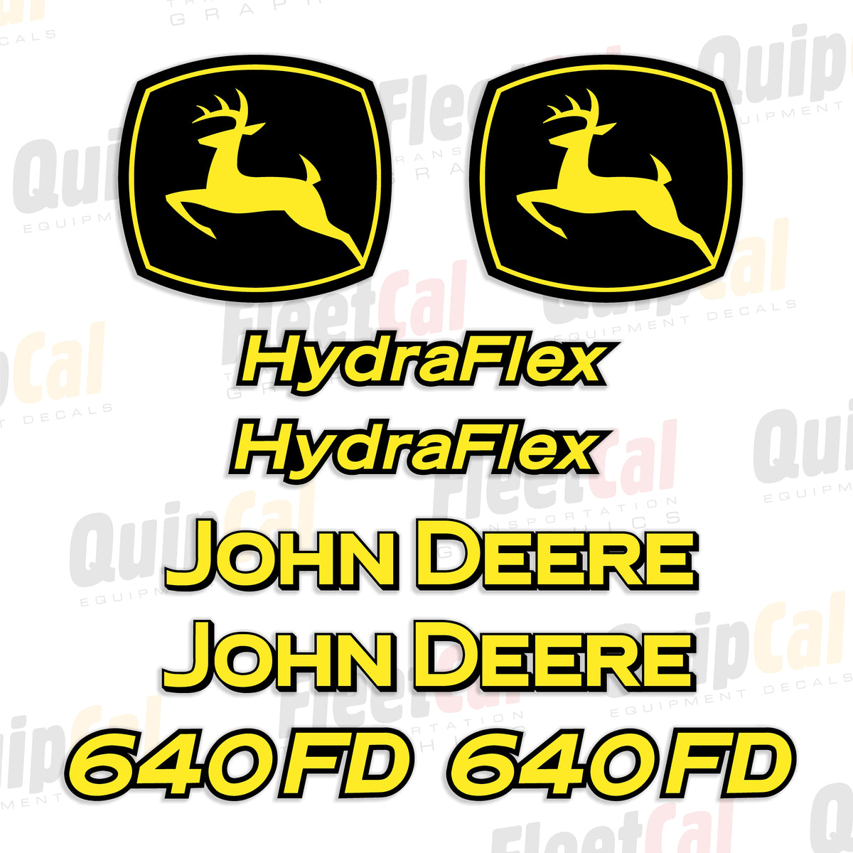 John Deere HydraFlex Header Decals