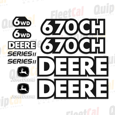John Deere Grader Decals
