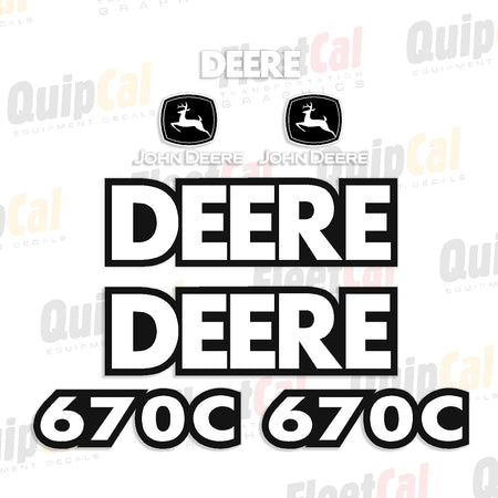 John Deere Grader Decals