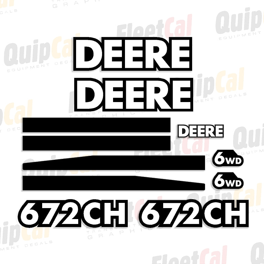 John Deere Grader Decals