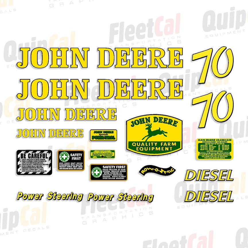 Set Di Decalcomanie Per Trattori John Deere 1030 1130 1630 2030 - Foto 5