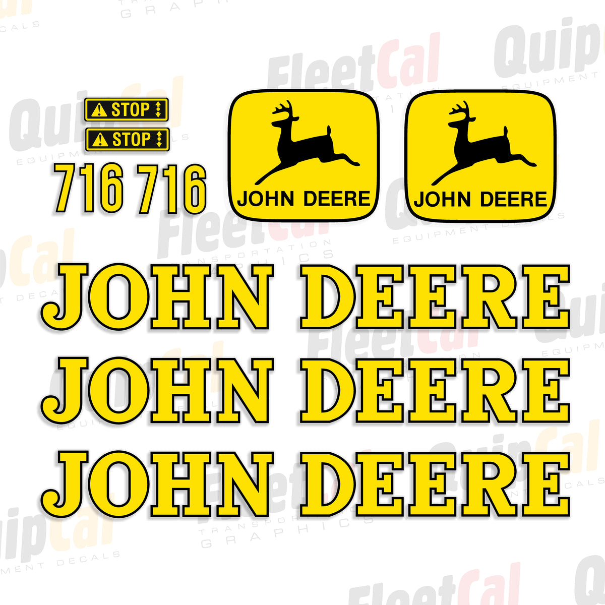 John Deere Forage Wagon Decals