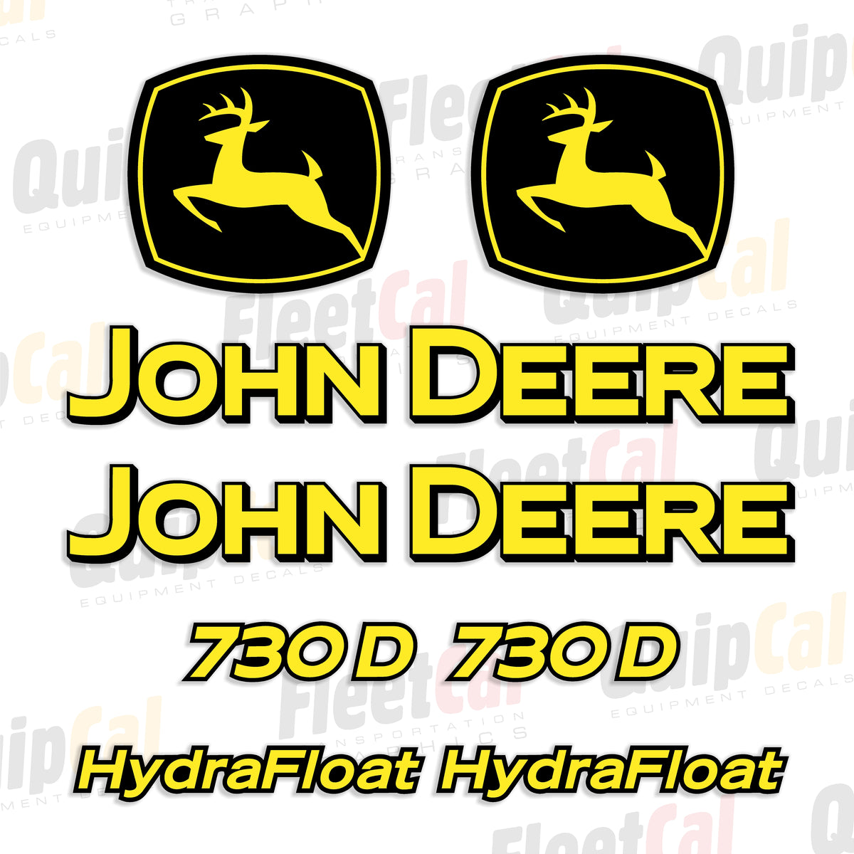 Hydrafloat John Deere 730D HydraFloat Draper Header Marking Decal Set – Truck and ...