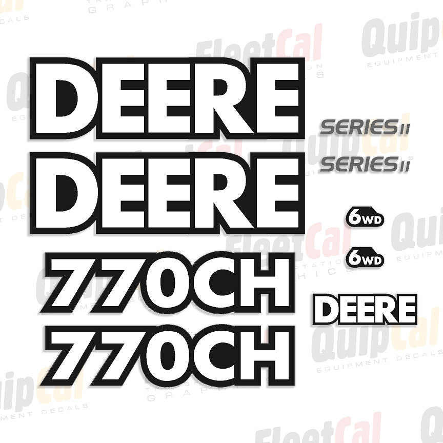 John Deere Grader Decals