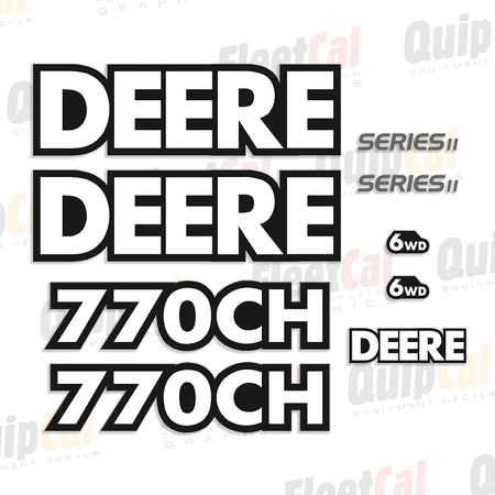 John Deere Grader Decals