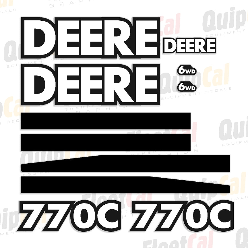 John Deere Grader Decals