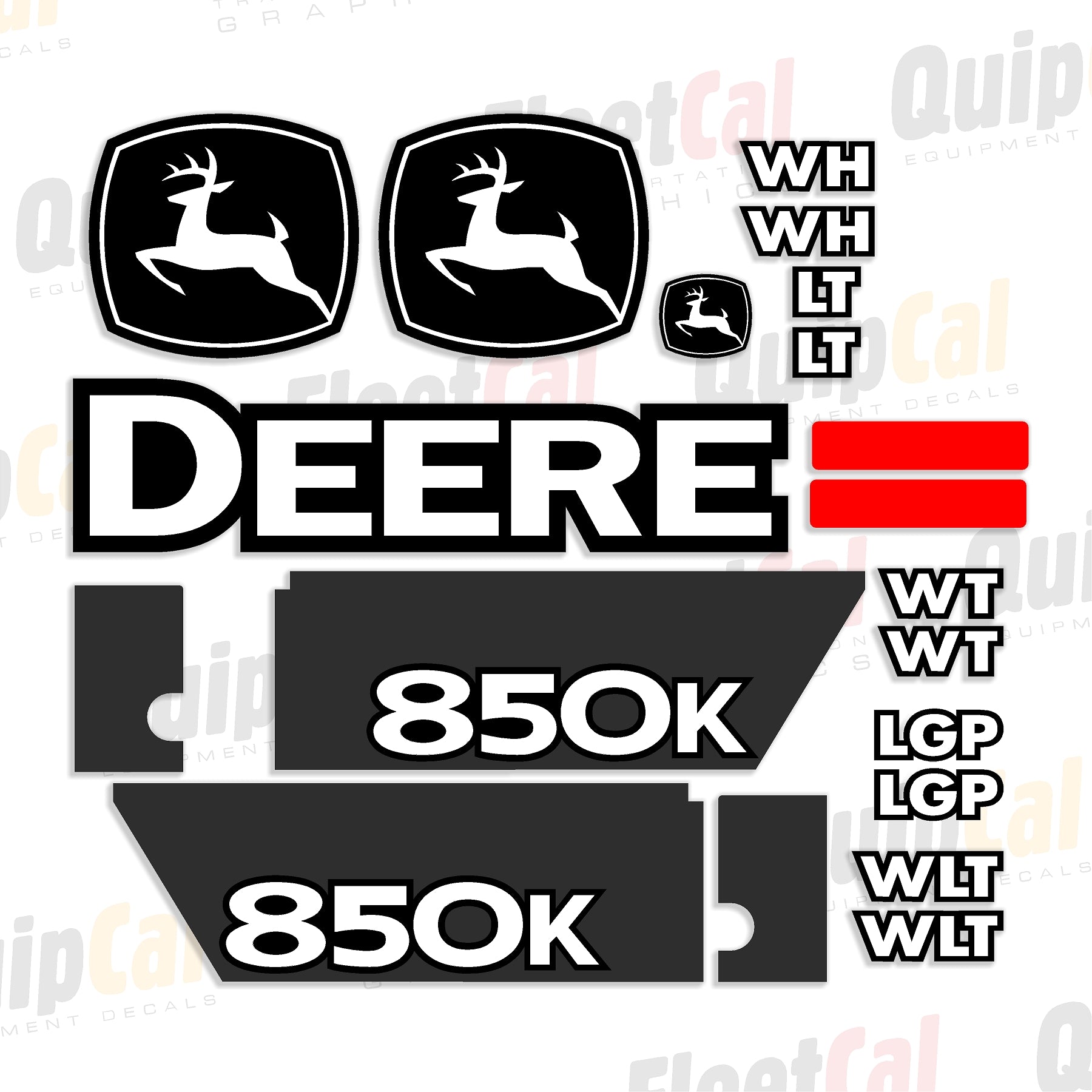 John Deere 850K Dozer Early Model Marking Decal Set – Truck and