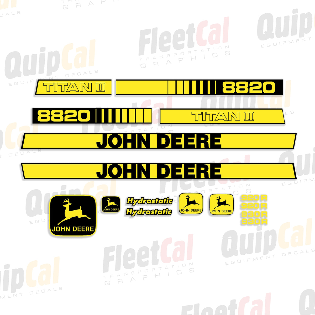Jd Emblems John Deere 8820 Titan II Combine Marking Decal Set – Truck and ...