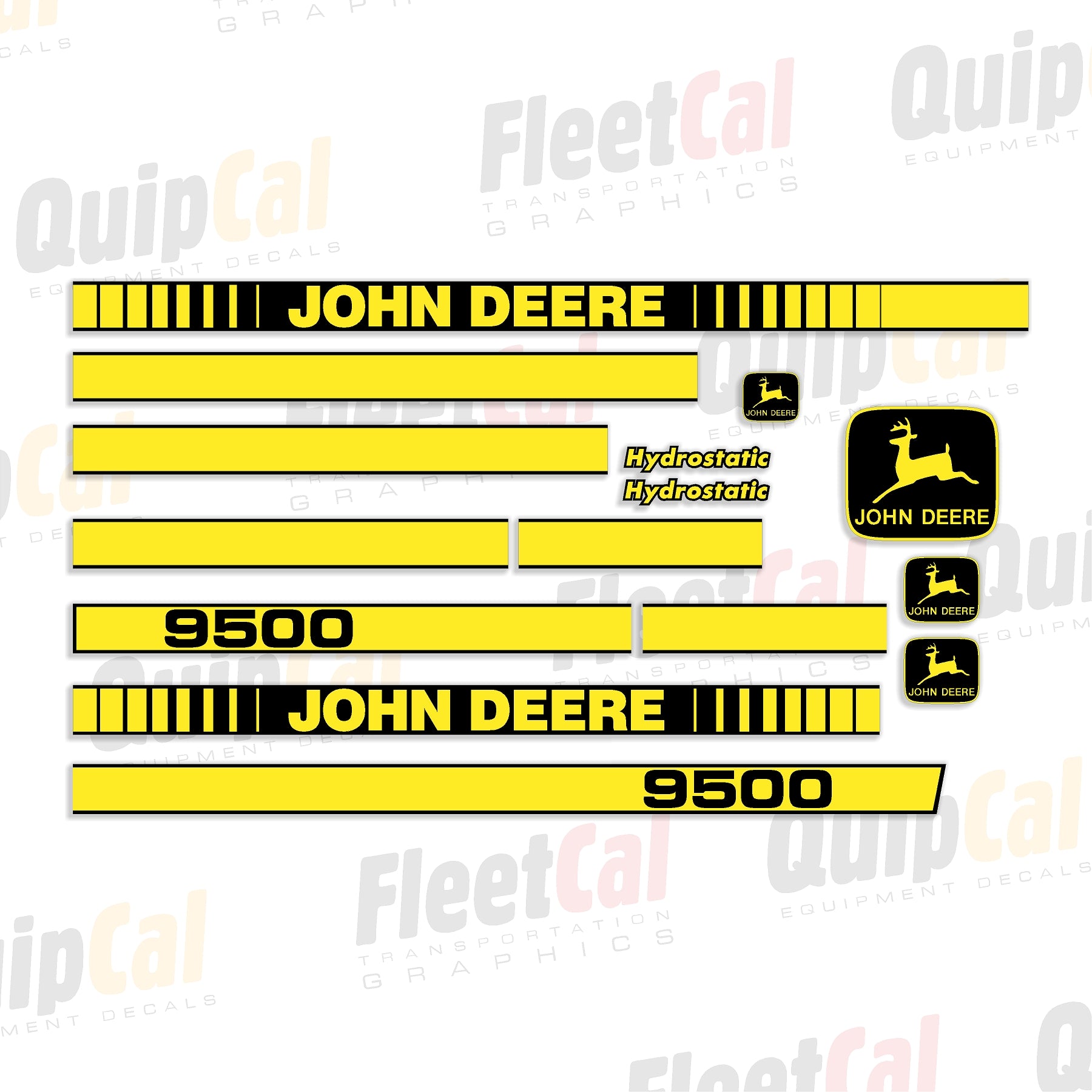 John Deere 9500 Combine Marking Decal Set – Truck and Equipment Decals