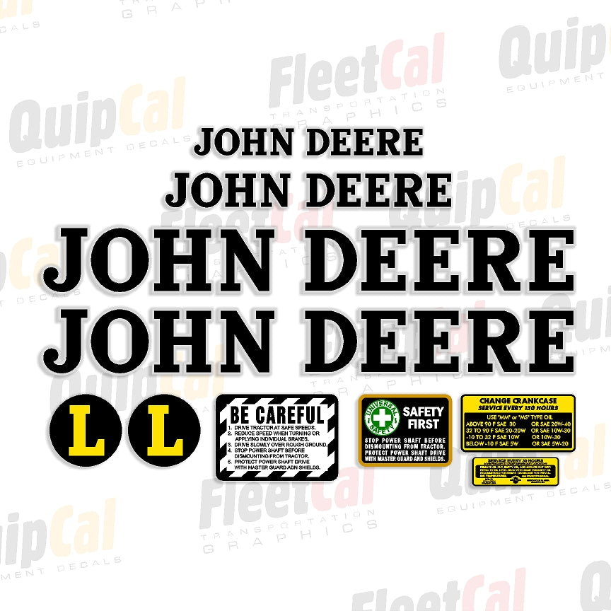 John Deere LI Industrial Version Tractor Marking Decal Set – Truck and ...