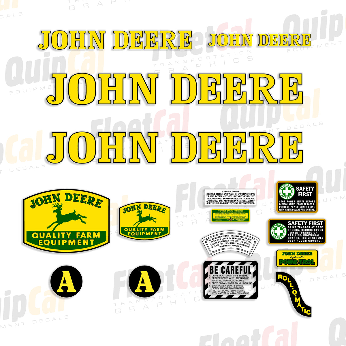 Jd Emblems Juego de calcomanías para John Deere 540B – Truck and Equipment Decals