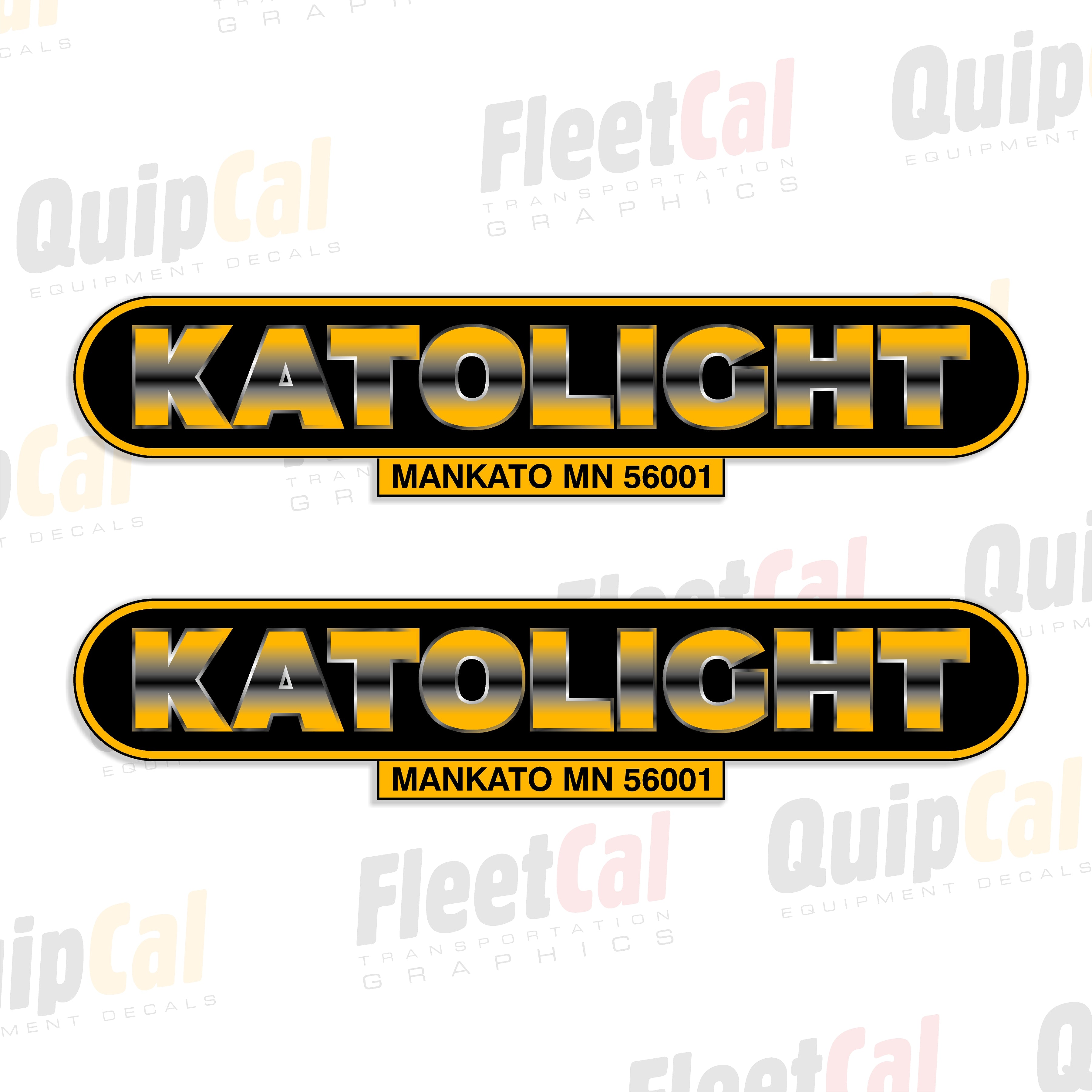 Katolight Generator Marking Decal Set (1 PAIR) – Truck and Equipment Decals