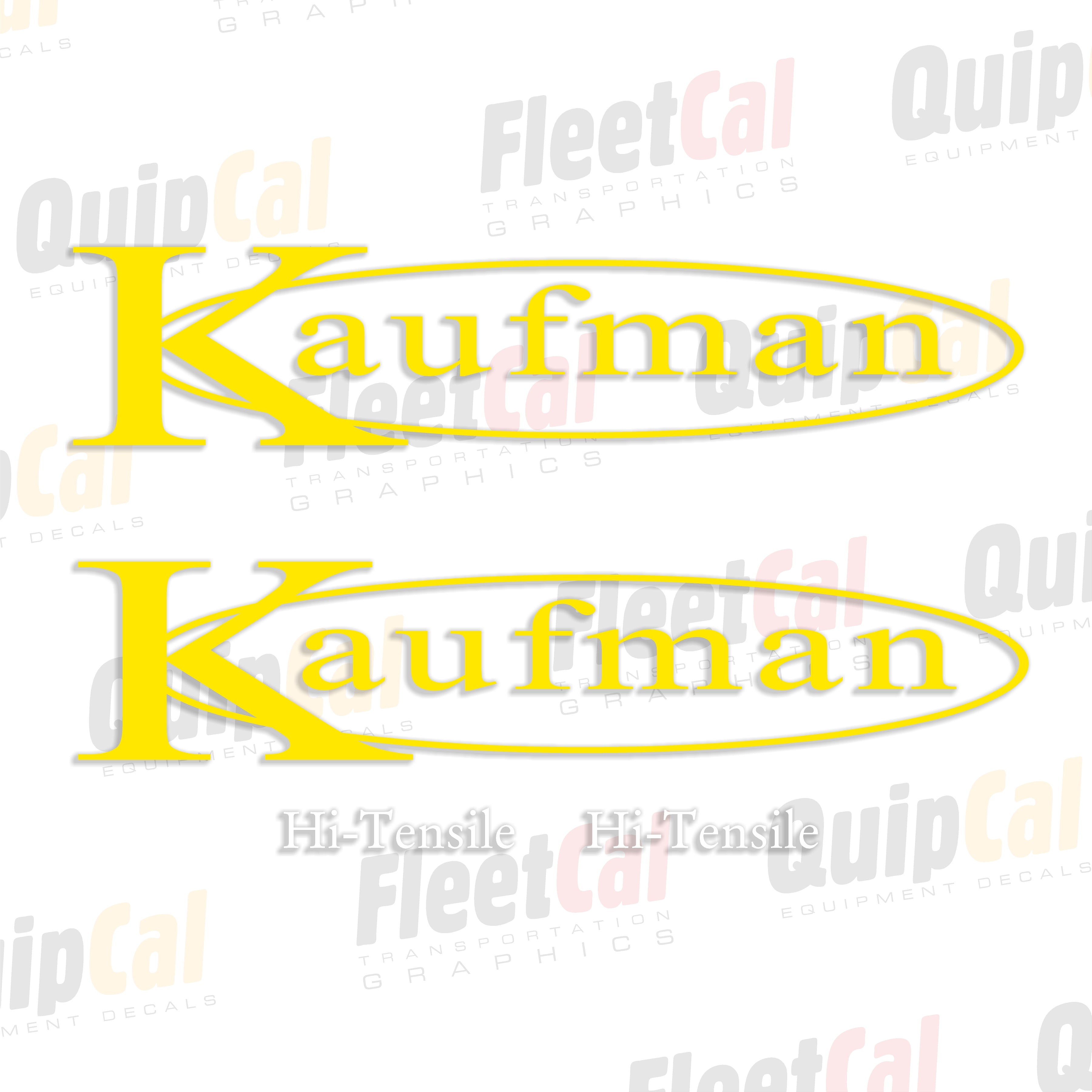 Kaufman Trailers Decals